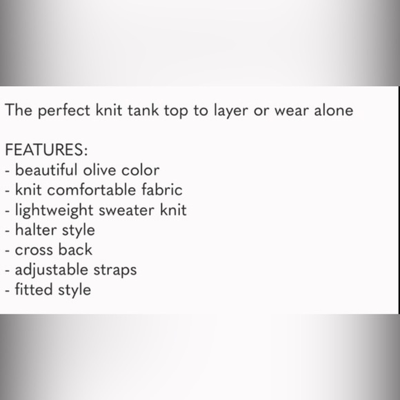 NEUTRAL ESSENTIALS Olive Tank Top - Picture 11 of 13